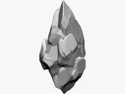 3D Suspended Mountain Zbrush sculpt 3D model