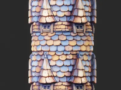 Stylized Roof Seamless Texture  Texture