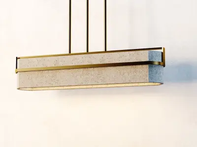 chandelier light stone Low-poly 3D model