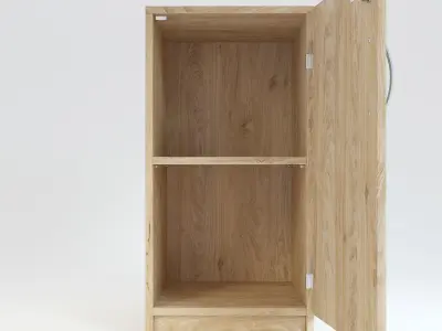 Wooden Cabinet 2 3D model