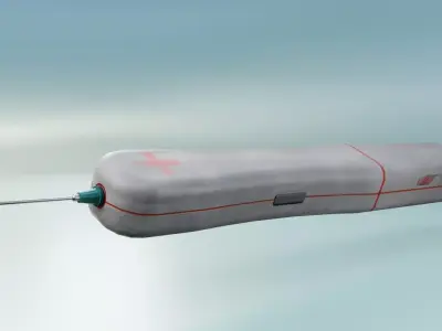 Sci-fi syringe Low-poly 3D model