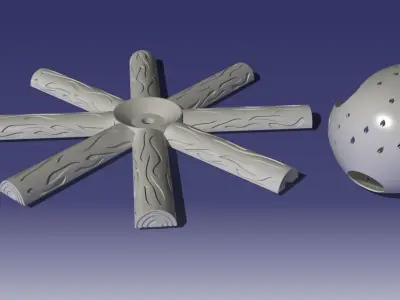 Fire Lamp 3D print model