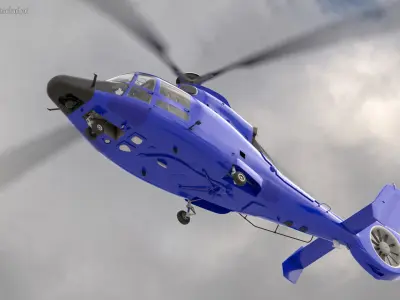  Blue Patrol Helicopter Rigged 