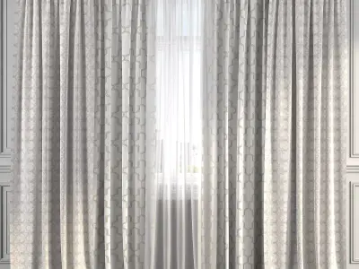 Curtain Set 247 3D model