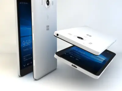 Microsoft Lumia 950 Low-poly 3D model