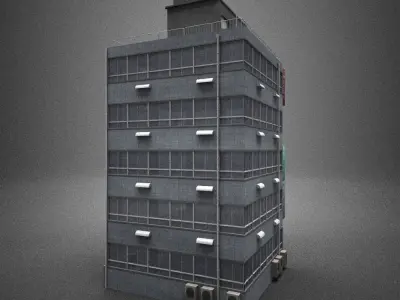 Japan building 19 model in Lightwave 3D 3D model