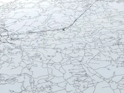 Ibiza Road Network and Streets 3D model