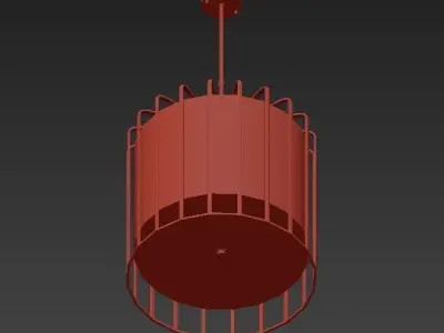 Sprocket 9 Light Matte Gold Pendant 3D model