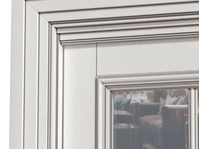 Modern French Interior sliding doors in Art Deco style   3D model