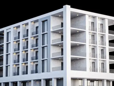 Apartment Building 3D model