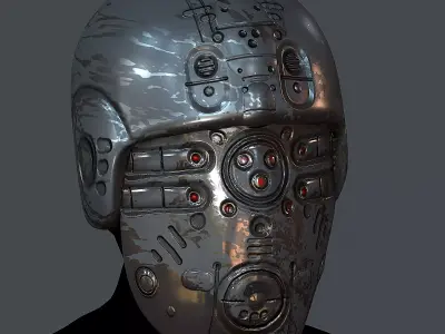 Gas mask helmet 3d model scifi Low-poly Low-poly Low-poly 3D model buy