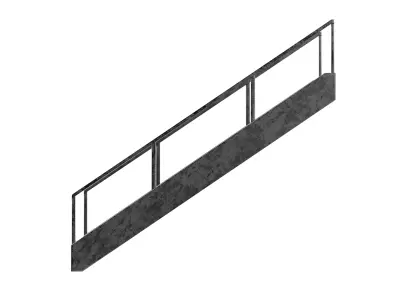Metal Stairs 02 3D model