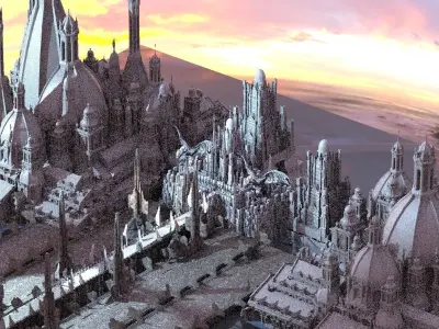 Holiday Fantasy Mansion castles 3D model