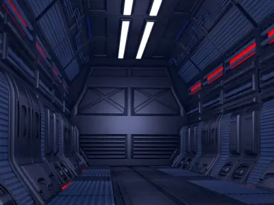 Sci Fi Corridor 3D model