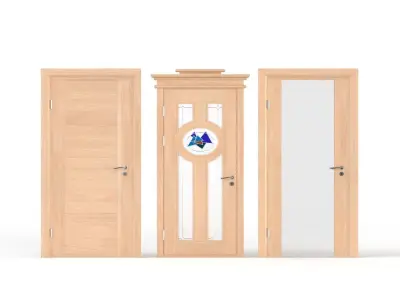 Doors Pack 4 Low-poly 3D model