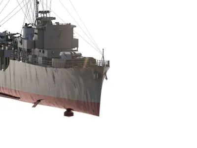 WW2 Britsh Destroyer 3D model