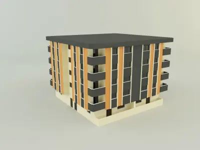 3d building 584 3D model