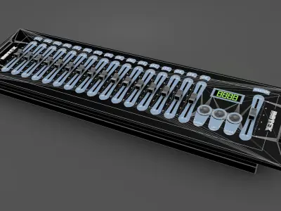 Lights mixing Console Botex DMX SDC-16 Low-poly 3D model