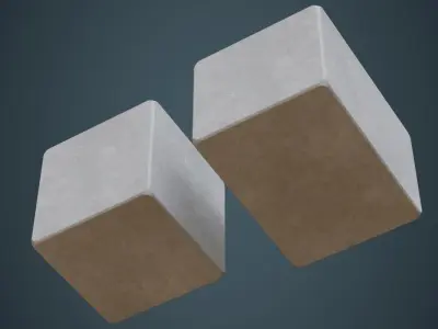 Concrete Barrier 4A Low-poly 3D model