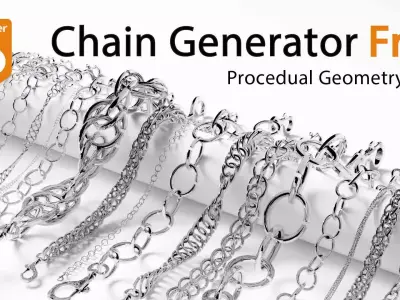 Blender Chain Generator  Free  Free 3D model