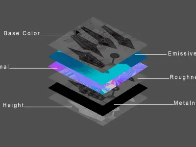 Stylized Crystal Low-poly 3D model