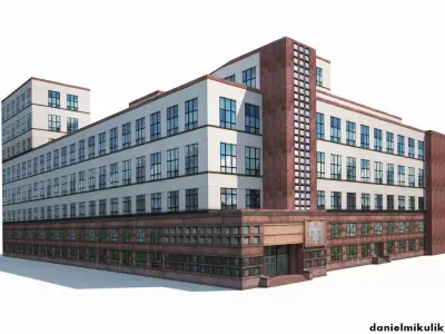 Office Building 170 Low-poly 3D model