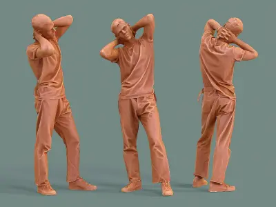 Bored Guy 3D model