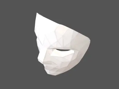 Styled Cosplay Mask V2 003 Low-poly 3D model