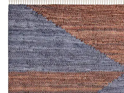 Angela Leather Rag Rug 3D model