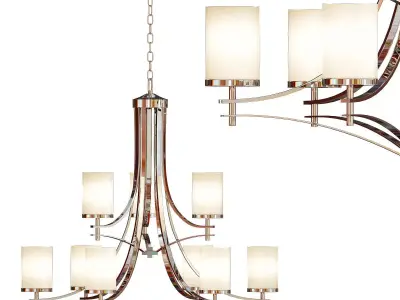 Colton 9 Light Chandelier 3D model