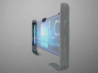 Sci-fi Monitor11 Low-poly 3D model