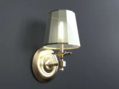 wall lamp simple classic light  3D model