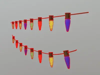 Fairy Lights Low-poly 3D model