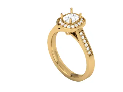 Women Ring  Render 3dm STL OBJ FBX Details 3D print model 94