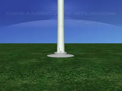 Wind Turbine Vestas V90-2-105  3D model