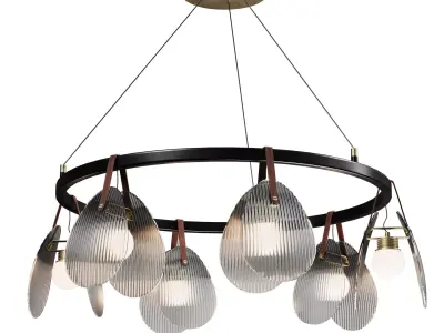 lampatron conch pendant light 01 Low-poly 3D model