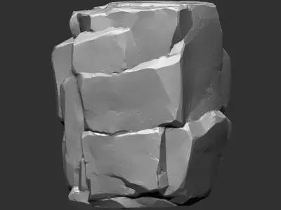 3D Mountain rock Zbrush sculpt 3D model