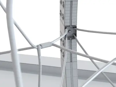 Children play rope complex Sphere 3D model