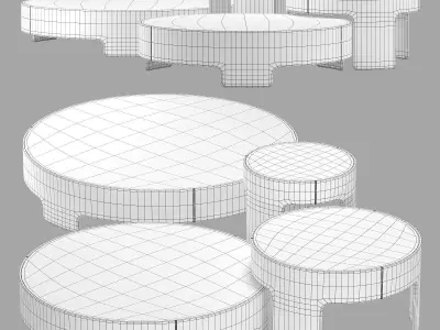 roche bobois cuba libre 3 cocktail table 3D model