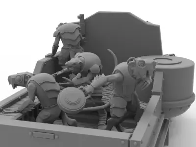 Cheese Stealer Cult - Vehicle Crew 3D print model