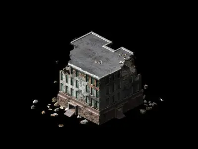 Future World - Ruins 03 3D model