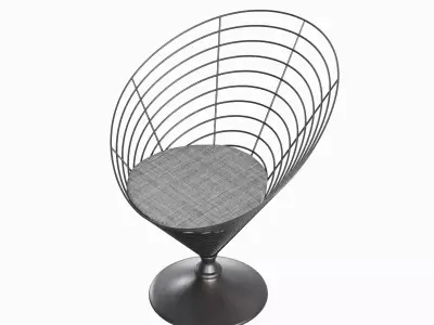 Wire Cone Chair 05 3D model