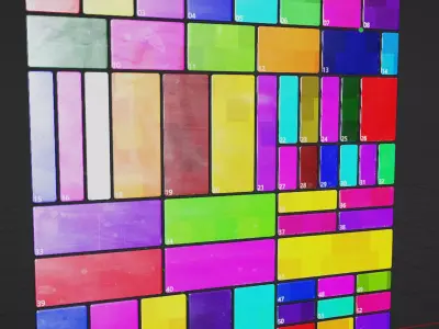 Screen Set 01  Low-poly 3D model