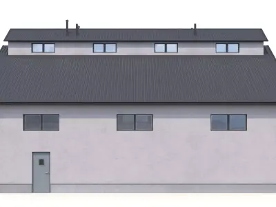 Industrial Building 25 PBR Low-poly 3D model