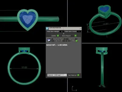 Women Ring 3D print model