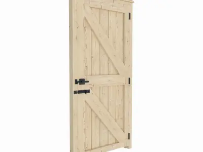 Gate Wood Outdoor 3D model