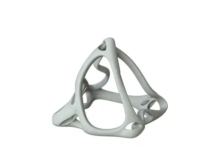 SciFi Cube Object No 63823 Low Poly Shape Low-poly 3D model