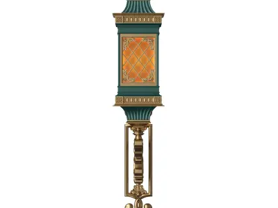 Classic Street Wall Light 0201 Low-poly 3D model
