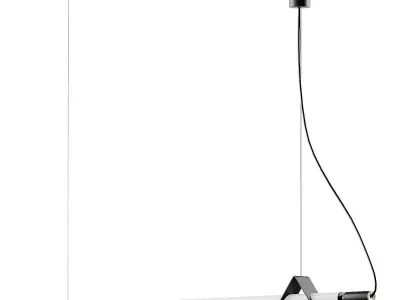 Linear Minimalist Tube Chandelier from Dilara 3D model