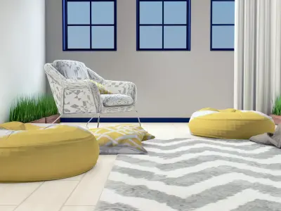 Simple Bedroom 3D model